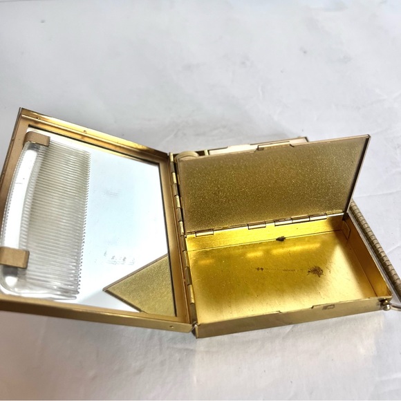 VOLUPTE Vintage Compact Makeup Purse Bag Organizer Lipstick Mirror Travel - Picture 7 of 14